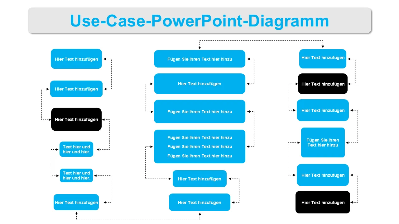 Anwendungsfall PowerPoint-Diagramm PowerPoint-Vorlage für professionelle Präsentationen