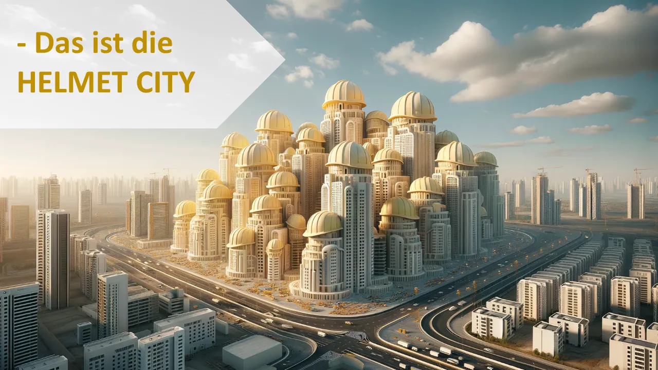 Bauhelm-Stadt-Powerpoint-Vorlagen