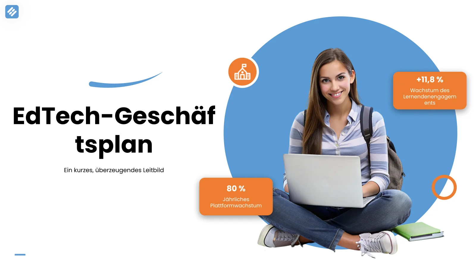 Edtech-Businessplan-Präsentationsvorlage