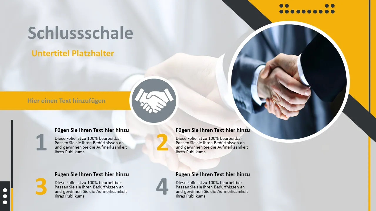 Fazit-Folienvorlage für Powerpoint