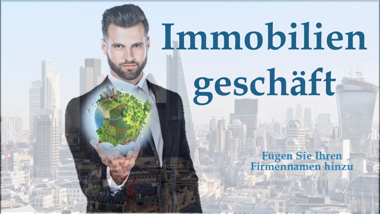 Immobiliengeschäft PowerPoint-Vorlagen für Geschäftspräsentationen