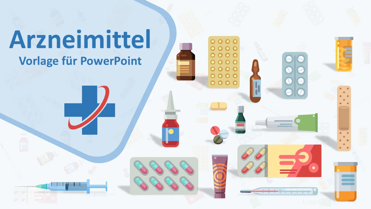 Medikamente PowerPoint-Vorlage für Geschäftspräsentationen