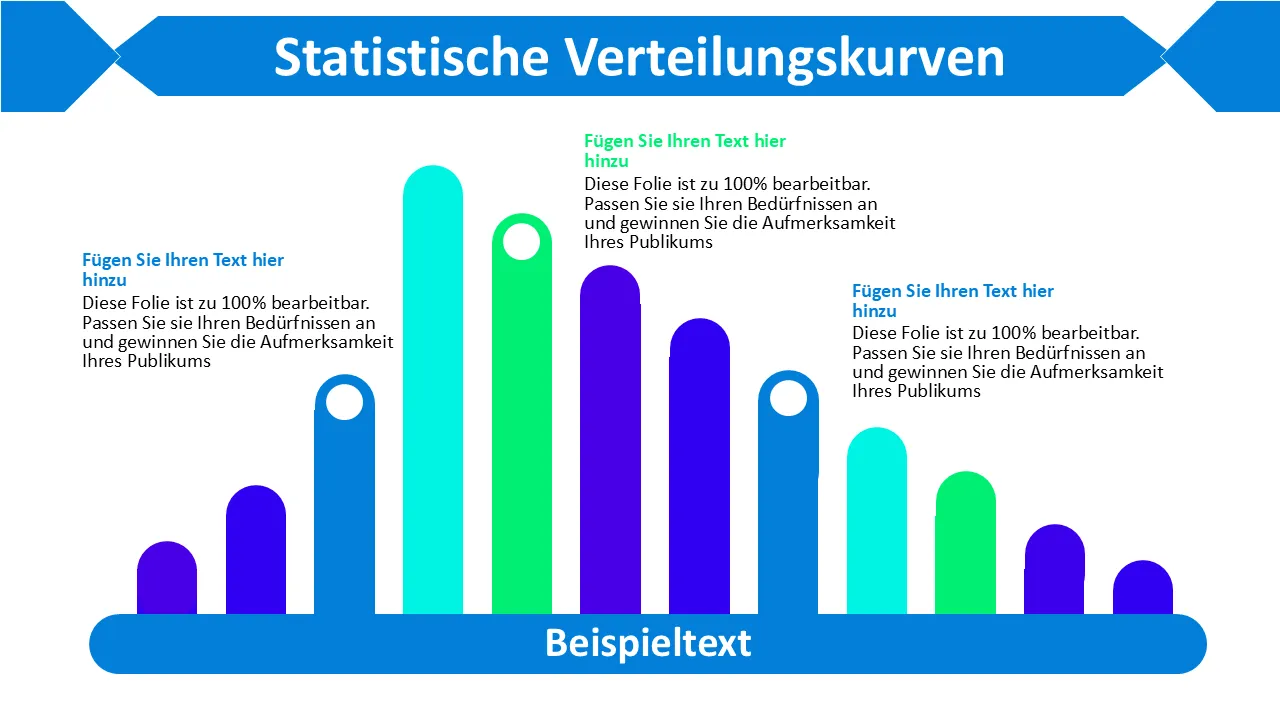 Positiv verzerrt als Balkendiagramm-PowerPoint-Vorlage für professionelle Präsentationen
