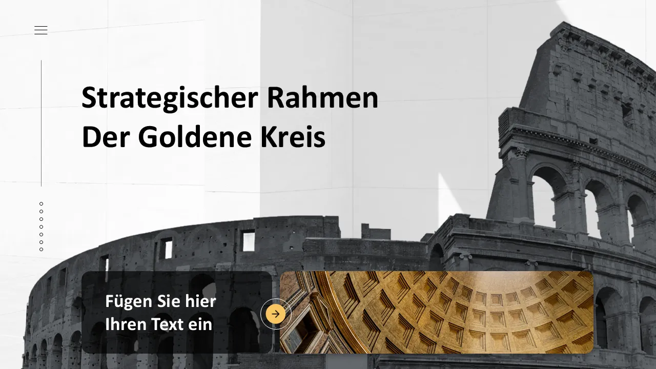PowerPoint-Vorlage für den strategischen Rahmen des Golden Circle