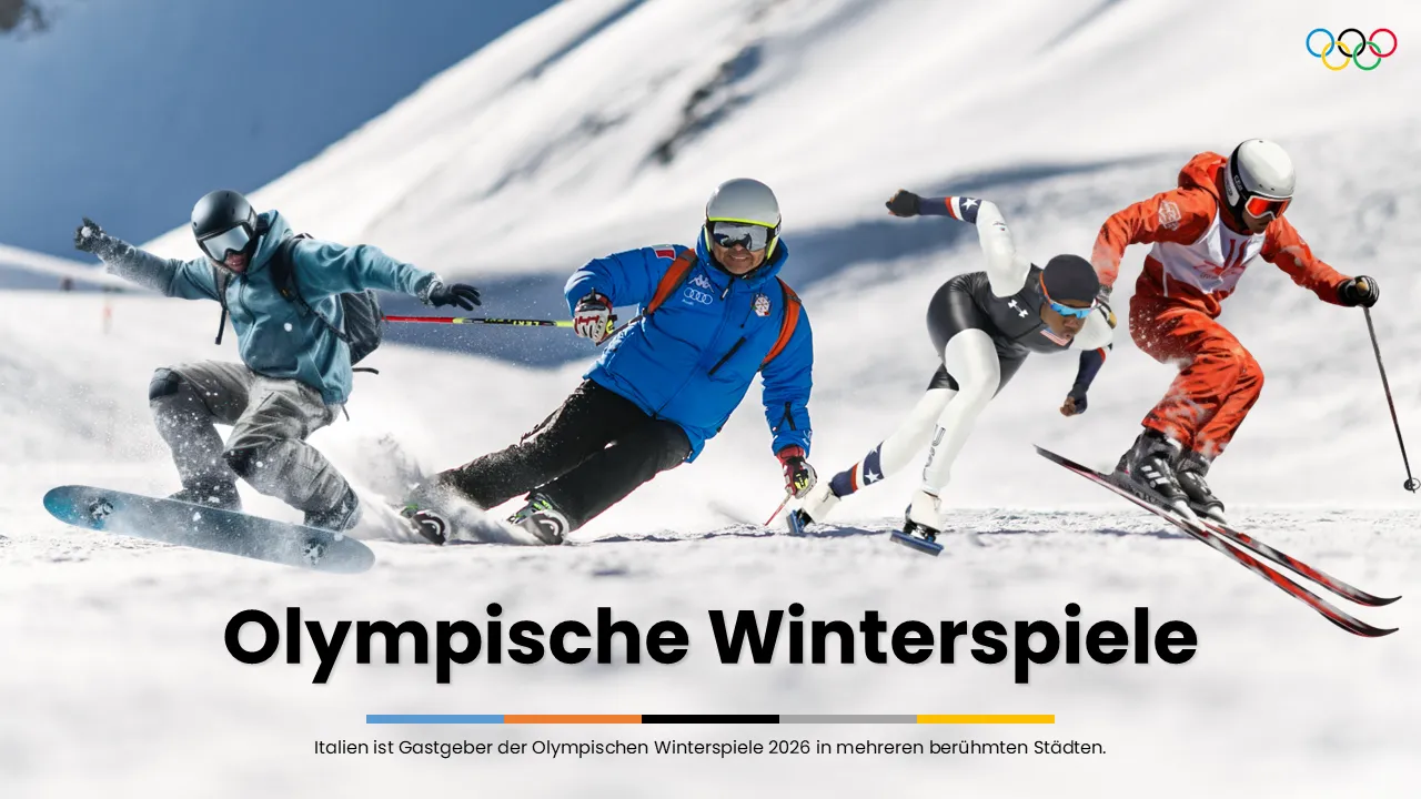 PowerPoint-Vorlage für Olympische Winterspiele