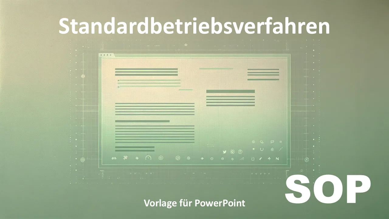 PowerPoint-Vorlage für Standardarbeitsanweisungen für Geschäftspräsentationen