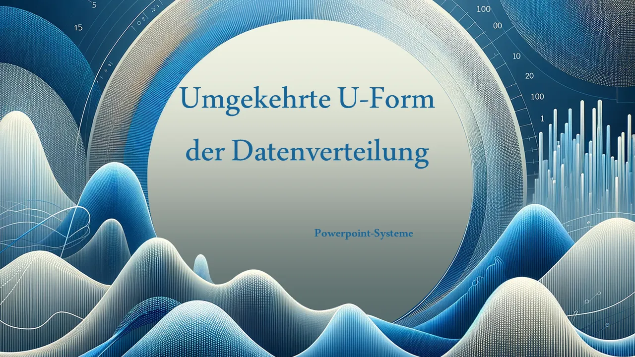 PowerPoint-Vorlage zur Datenverteilung in umgekehrter U-Form für professionelle Präsentationen