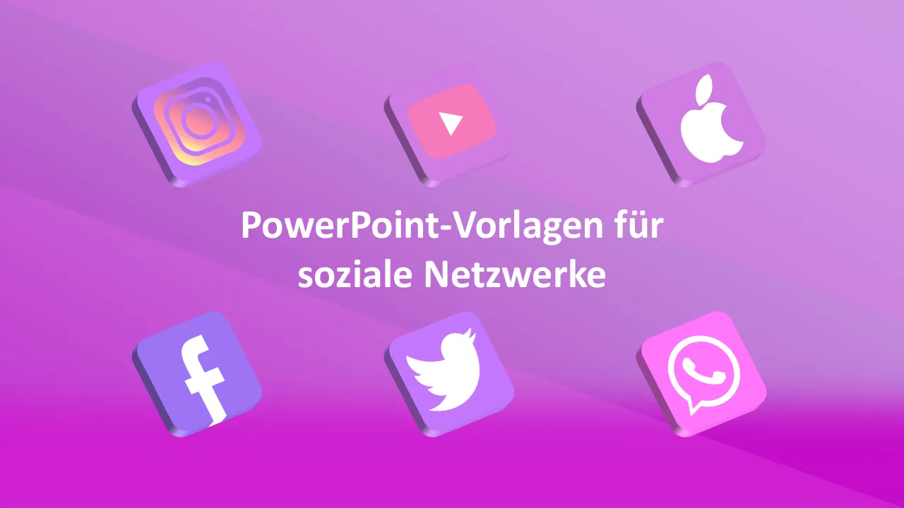 PowerPoint-Vorlagen für soziale Netzwerke für Geschäftspräsentationen