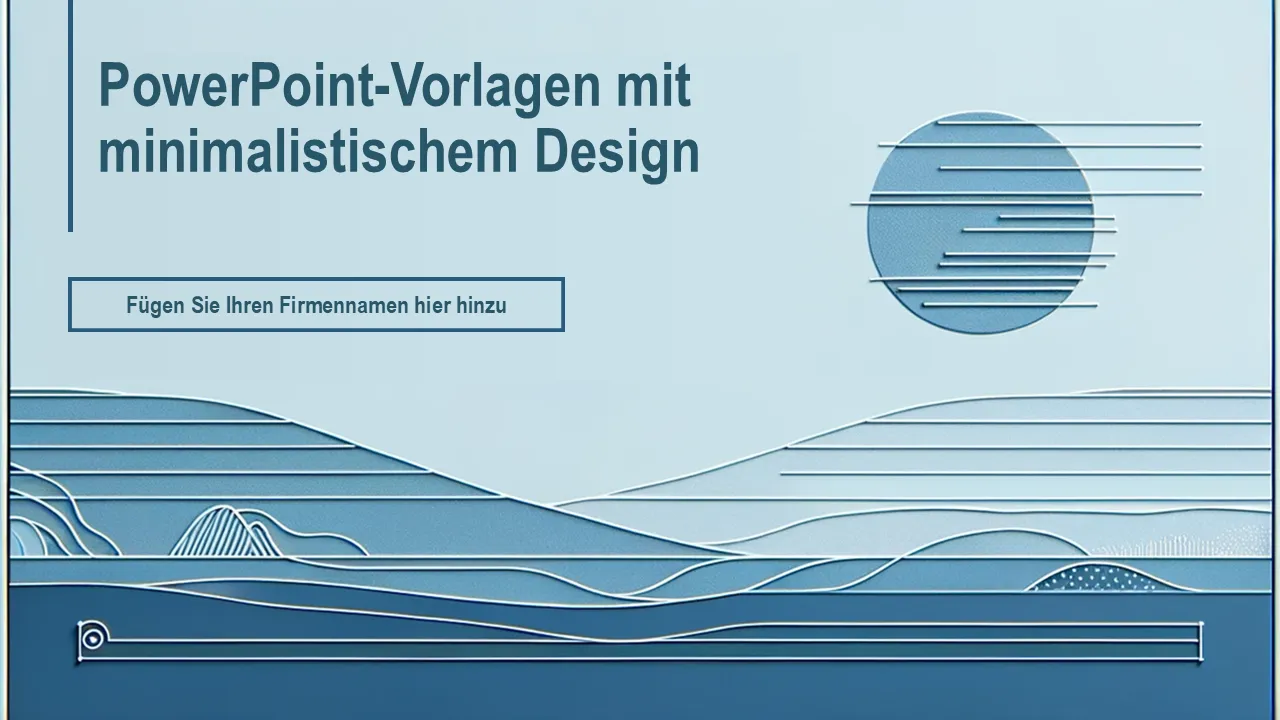 PowerPoint-Vorlagen im minimalistischen Design für Geschäftspräsentationen