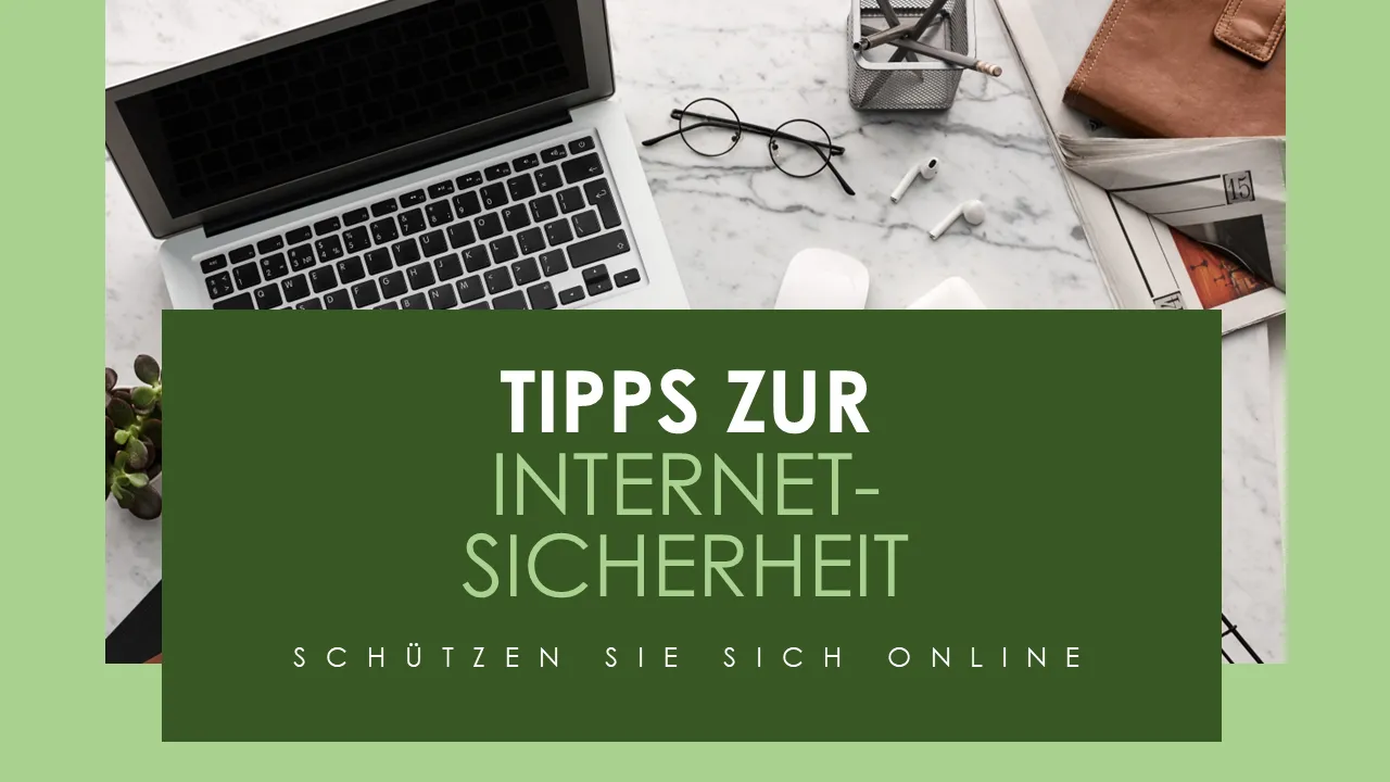 Schützen Sie sich online mit PowerPoint-Vorlage