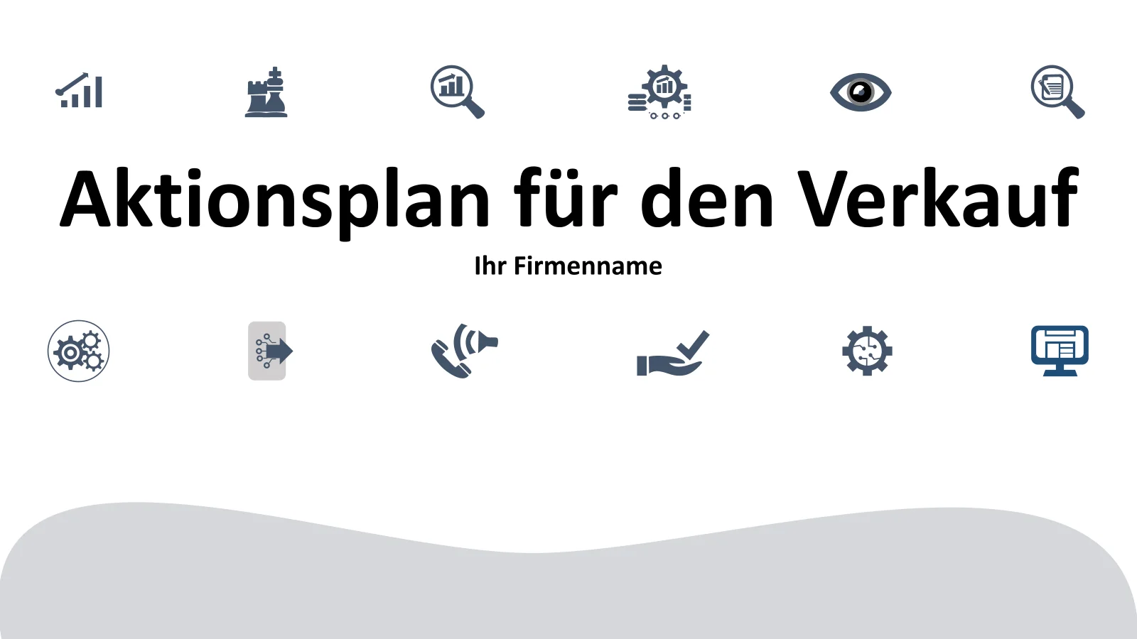 Verkaufsaktionsplan PowerPoint-Vorlage für Angebot und Analyse