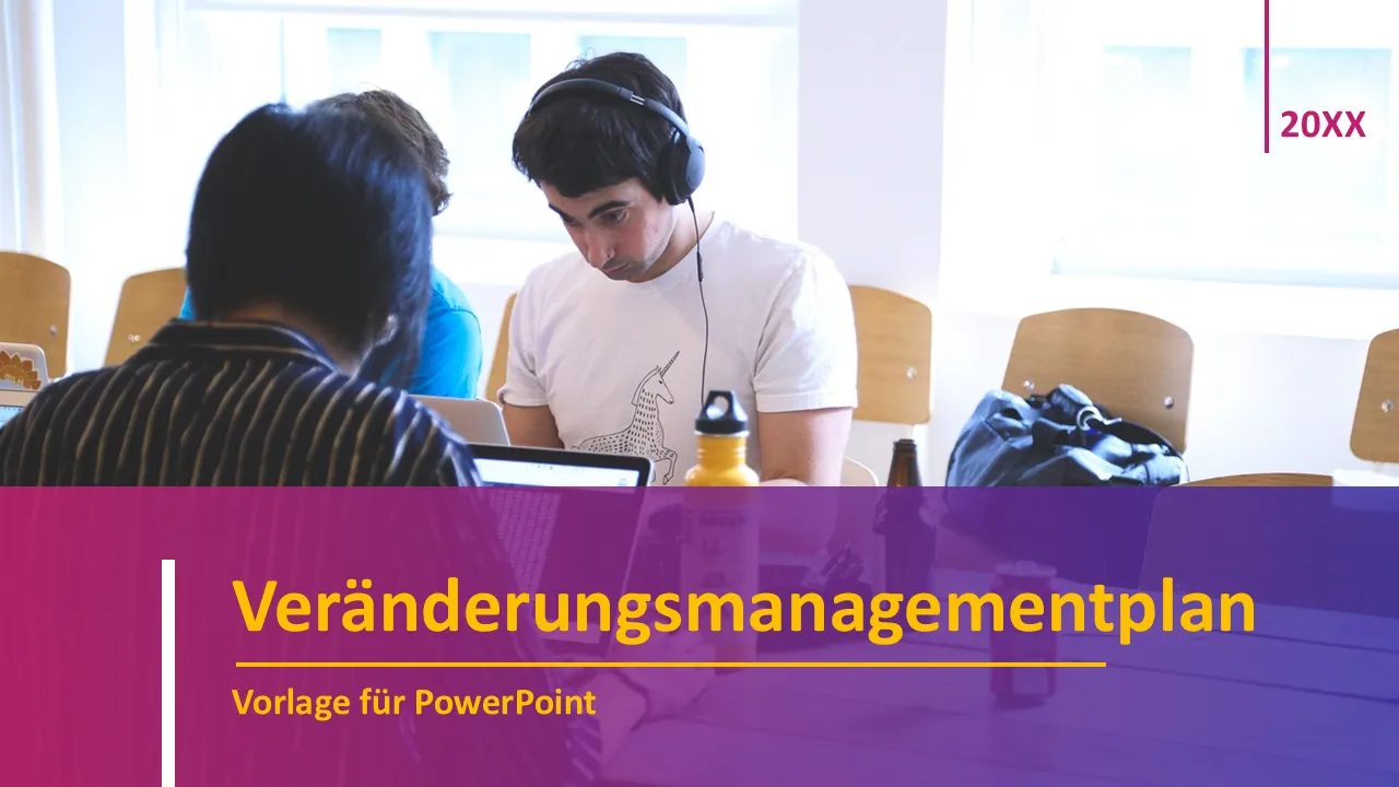 Vorlage für einen organisatorischen Change-Management-Plan für Geschäftspräsentationen