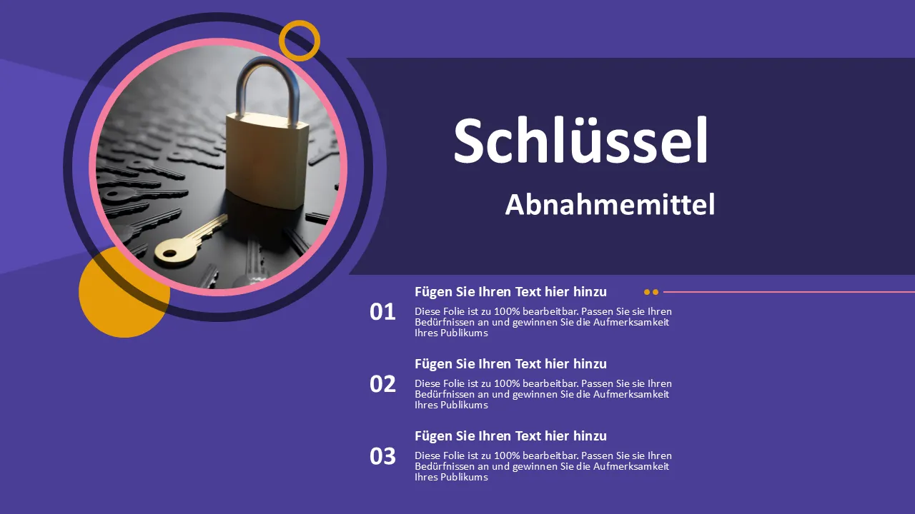 Wichtige Takeaways-Konzeptfolien für PowerPoint für Geschäftspräsentationen